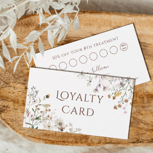 Wildflowers loyalty card