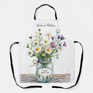 Wildflowers Mason Jar Apron