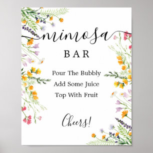 Wildflowers  Mimosa Bar Sign