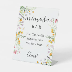 Wildflowers  Mimosa Bar Sign
