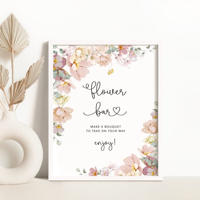 Wildflowers minimalist Flower bar Poster (Creator Uploaded)