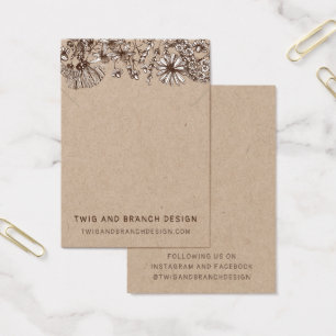 Wildflowers Necklace Bracelet Display Card