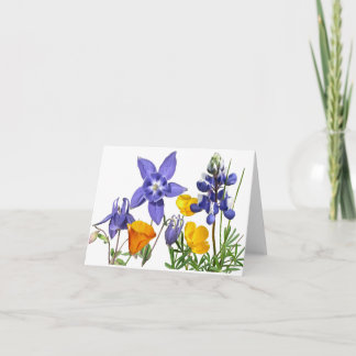 Wildflowers note card