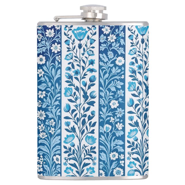 Wildflowers of Gratitude Hip Flask (Front)