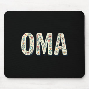 Wildflowers oma floral mother's day oma long sleev mouse mat