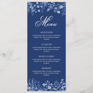 Wildflowers on French Blue Menu