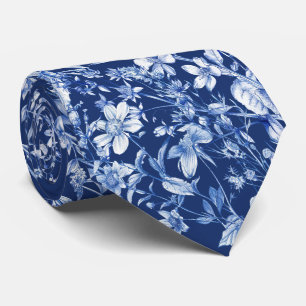 Wildflowers on French Blue Neck Tie