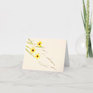 Wildflowers on Grand Lake Oklahoma Notecard
