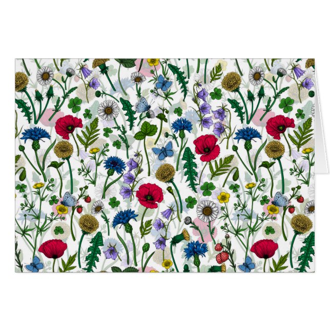 Wildflowers on off white (Front Horizontal)