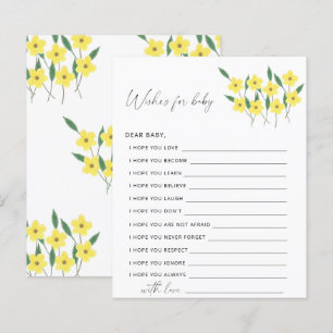 Wildflowers Party game wishes for baby game