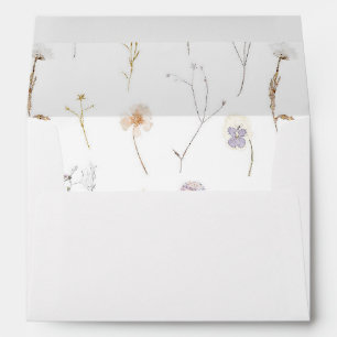 wildflowers pattern envelope