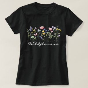  Wildflowers Pattern T-Shirt