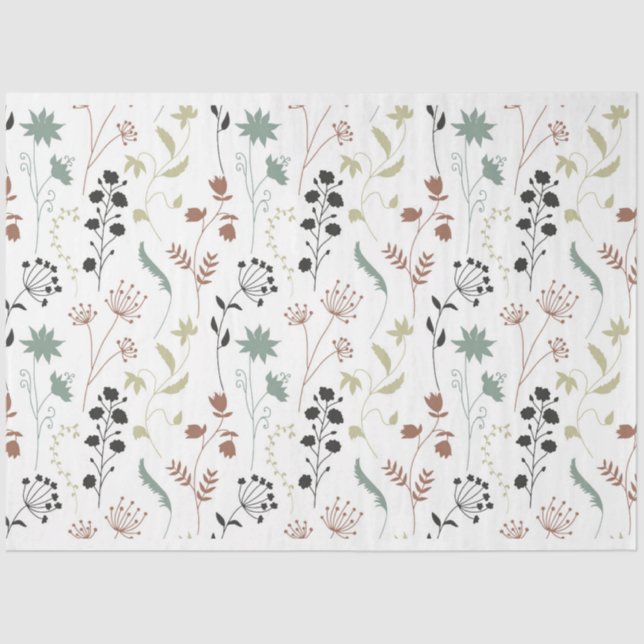Wildflowers Pattern Tissue Paper (Front)