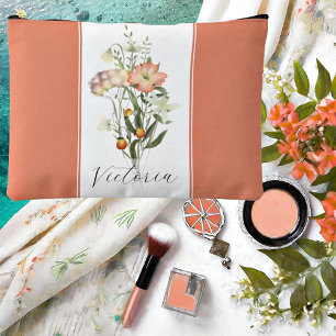 Wildflowers personalised accessory pouch