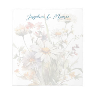 Wildflowers Personalised Writing Notepad
