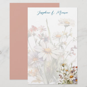 Wildflowers Personalised Writing Paper