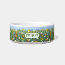 Wildflowers Pet Bowl