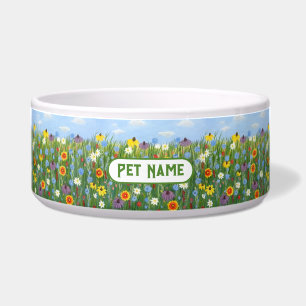 Wildflowers Pet Bowl