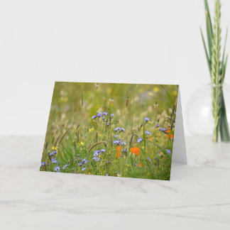 Wildflowers Photo - Blank Card