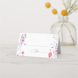 wildflowers place card
