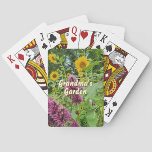 Wildflowers playing card