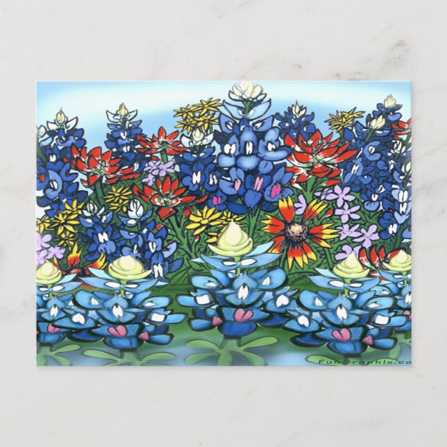 Wildflowers Postcard (Front)