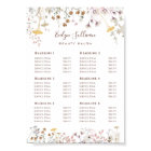 Wildflowers Price List Poster
