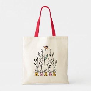 Wildflowers Registered Nurse Tote Bag