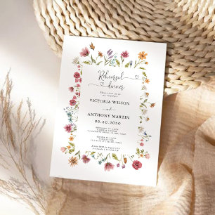 Wildflowers Rehearsal Dinner Invitation