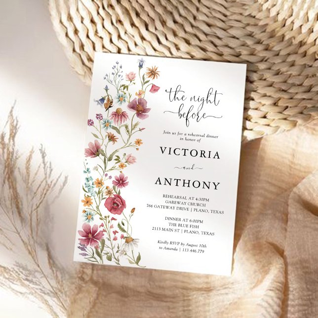 Wildflowers Rehearsal Dinner Invitation (Creator Uploaded)
