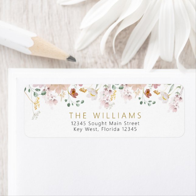 Wildflowers Return Address Labels (Insitu)