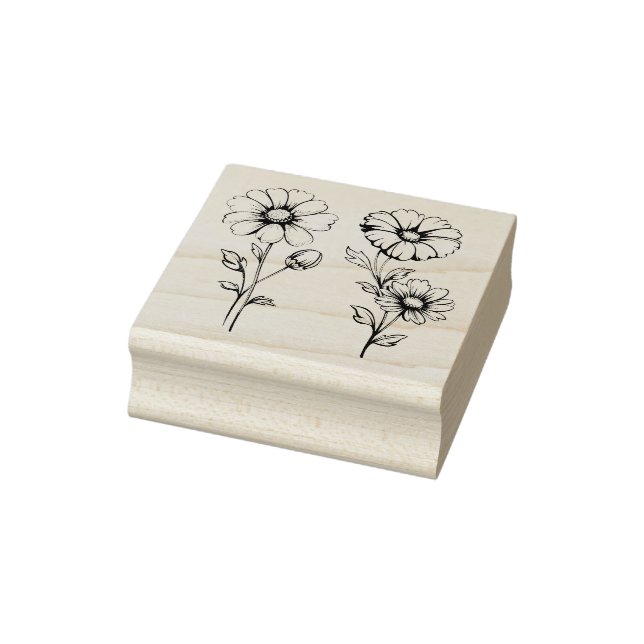 Wildflowers Rubber Stamp (Stamp)