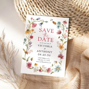 Wildflowers Save The Date Cards