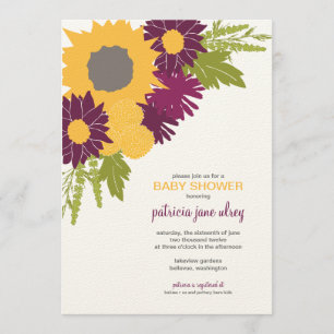 Wildflowers Shower Invitation