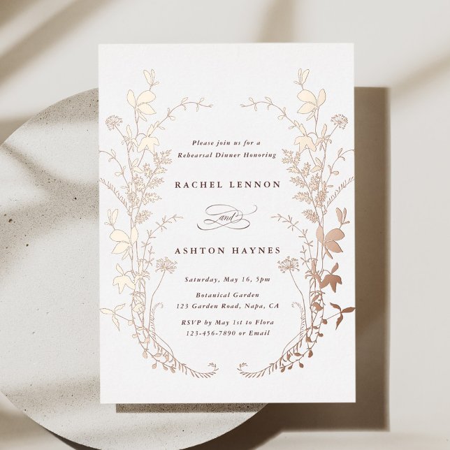 Wildflowers Silhouette Wreath Rehearsal Dinner     (Creator Uploaded)