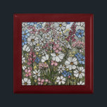 Wildflowers Stained Glass Illusion Jewellery Gift Box<br><div class="desc">Delicate wildflowers pattern in a stained glass effect. Delicate and cheerful. Perfect for store jewellery and other treasures,  or give as a personal gift.</div>
