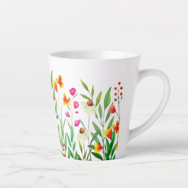 Wildflowers Sublimation-23439 Latte Mug (Right)
