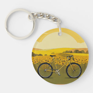 Wildflowers Sun Key Ring