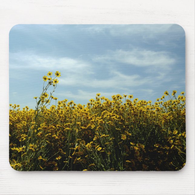 Wildflowers Sunflowers Mouse Mat (Front)