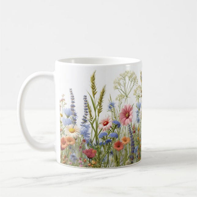 Wildflowers Tea, Coffee Mug (Left)