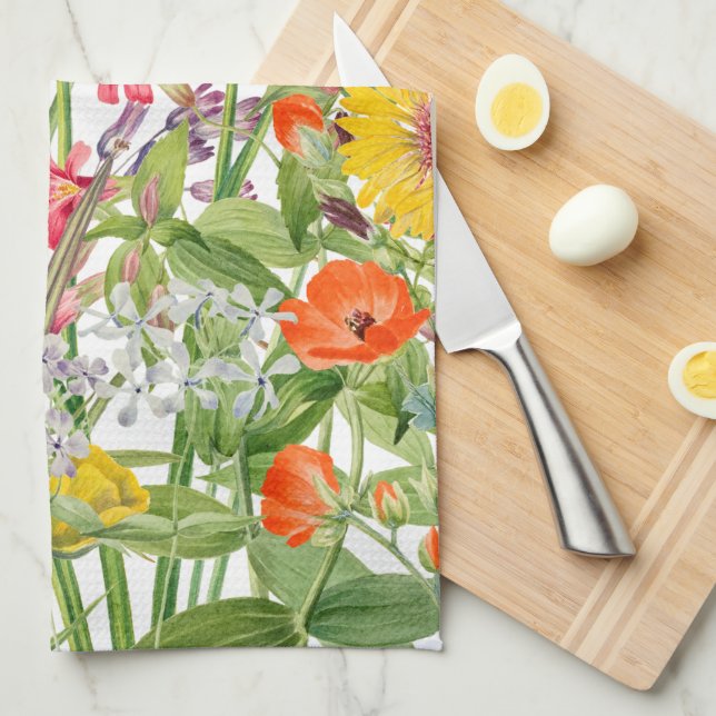 Wildflowers Tea Towel (Quarter Fold)