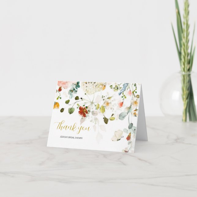 WILDFLOWERS Thank You Card (Front)