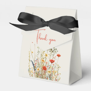 Wildflowers Thank You Wedding Gift  Favour Box