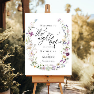 Wildflowers The Night Before Rehearsal welcome Poster