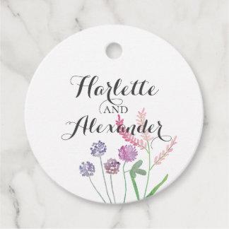 Wildflowers Theme Favour Tags