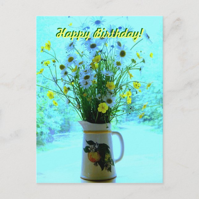 Wildflowers Thinking of You Postcard (Front)