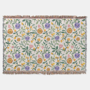 Wildflowers Throw Blanket