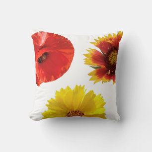  'Wildflowers' Throw Pillow