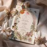 Wildflowers Vintage Wedding Invitation Mauve Rose<br><div class="desc">Experience the charm and beauty of a bygone era with our wildflowers-themed wedding invitations. Crafted with attention to detail, these invitations feature a stunning watercolor design of a Mauve Dusty Rose Bouquet and lush greenery, evoking delicate and intricate nature motifs. The portal-like design encapsulates your wedding details, symbolising a gateway...</div>
