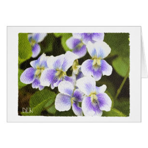 Wildflowers Violets/ Floral/Watercolor Look